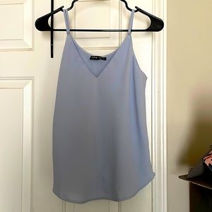 SHEIN light blue sleeveless blouse